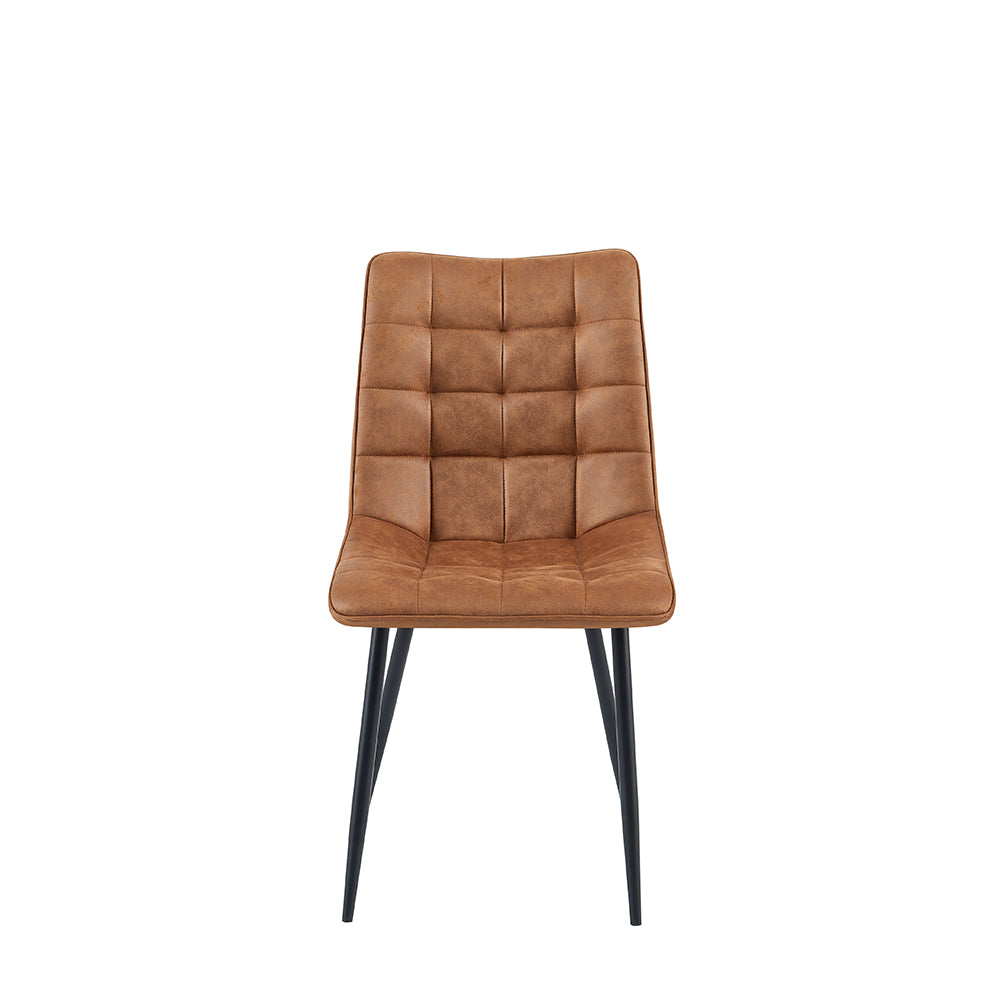 Eetkamerstoel Lucille Cognac BNO (set van 4)