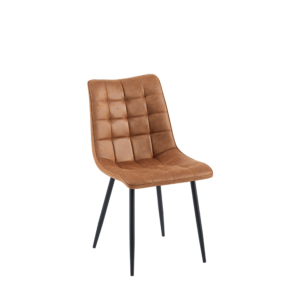 Eetkamerstoel Lucille Cognac BNO (set van 4)