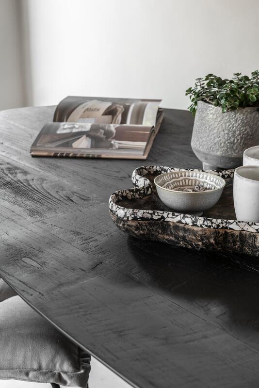 Eettafel Timeless 280 DTP - ovaal zwart