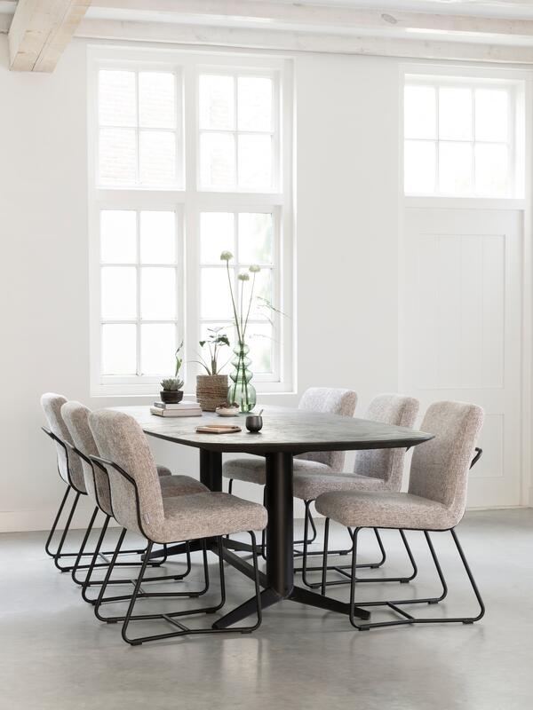 Eettafel Soho zwart 260 - DTP