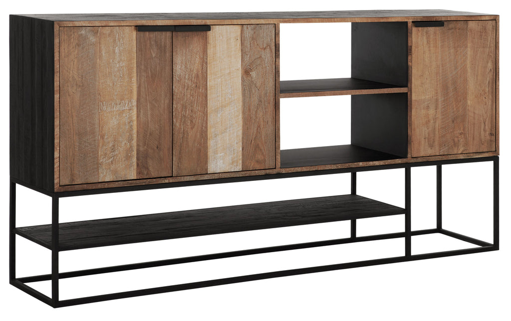 Buffet Cosmo L, 3 portes, 2 étagères ouvertes - DTP