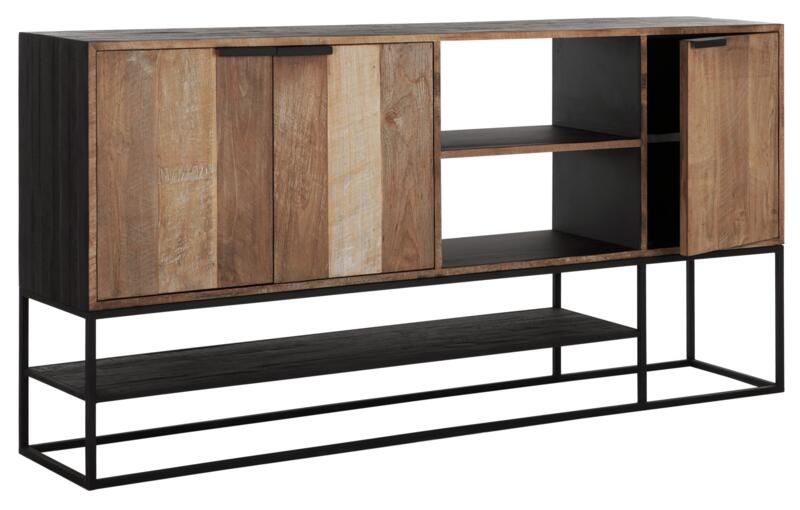 Buffet Cosmo L, 3 portes, 2 étagères ouvertes - DTP