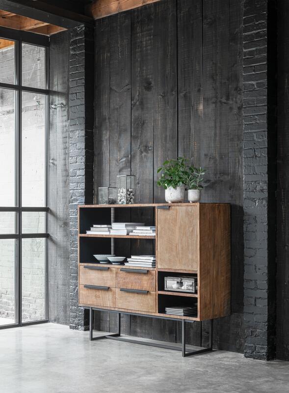 Dressoir Odeon nr.3 DTP - 1 deur, 4 rekken, 4 lades