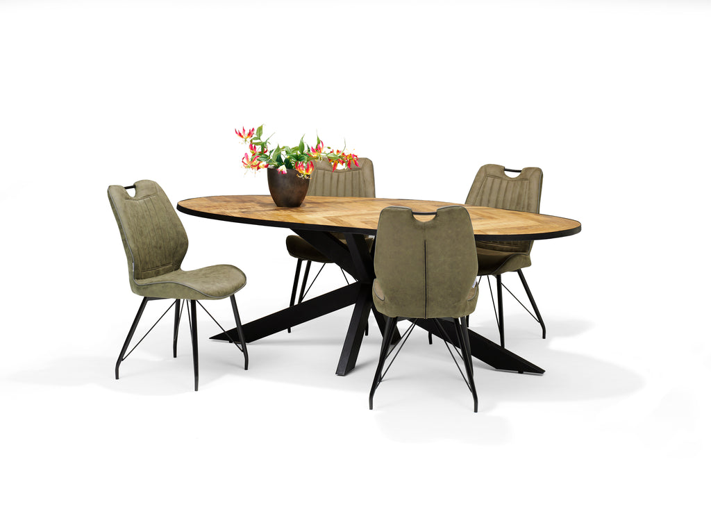 Eetkamertafel AGRA Mango Herringbone 220 - RVD