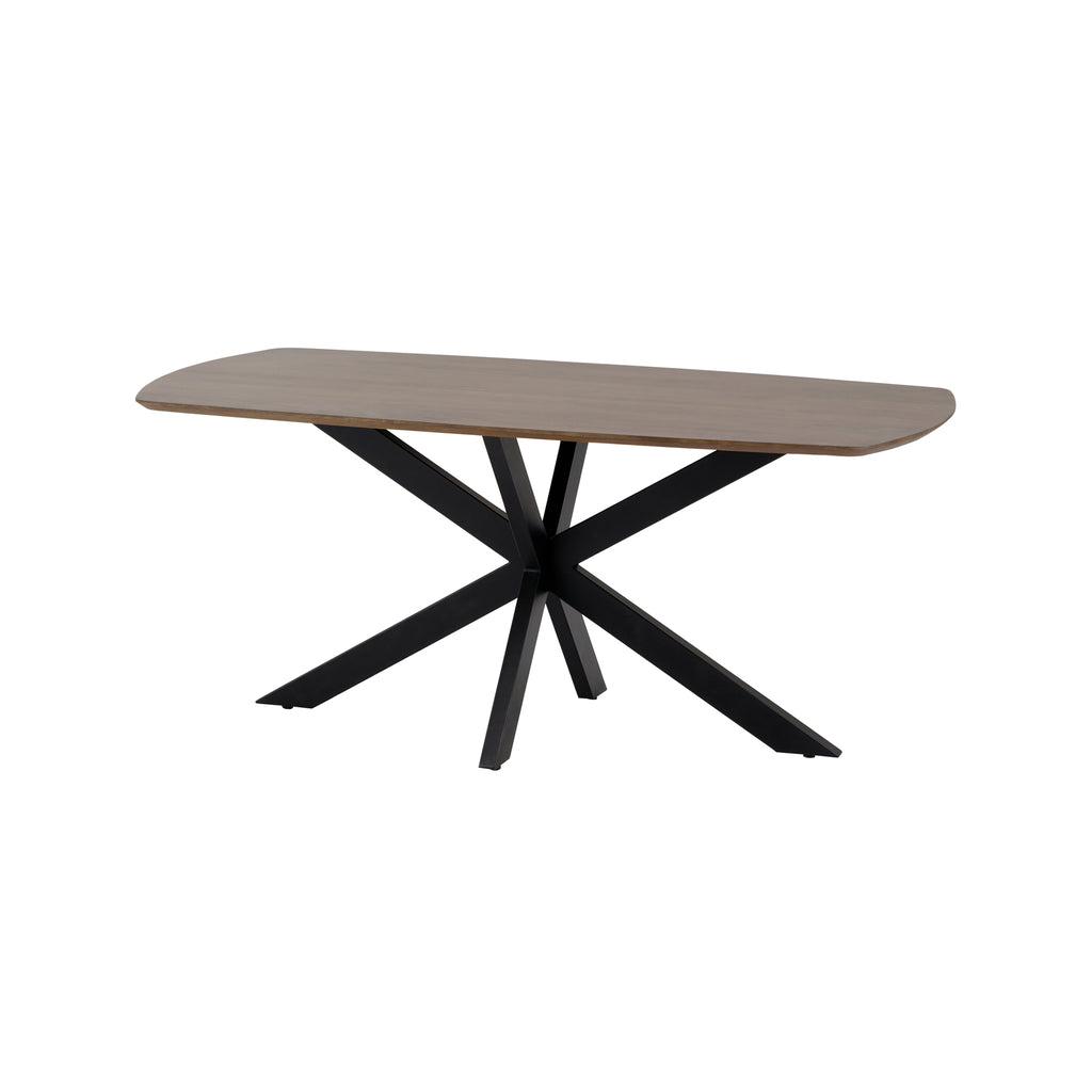 Eettafel Deens ovaal 160, mango walnoot - NW