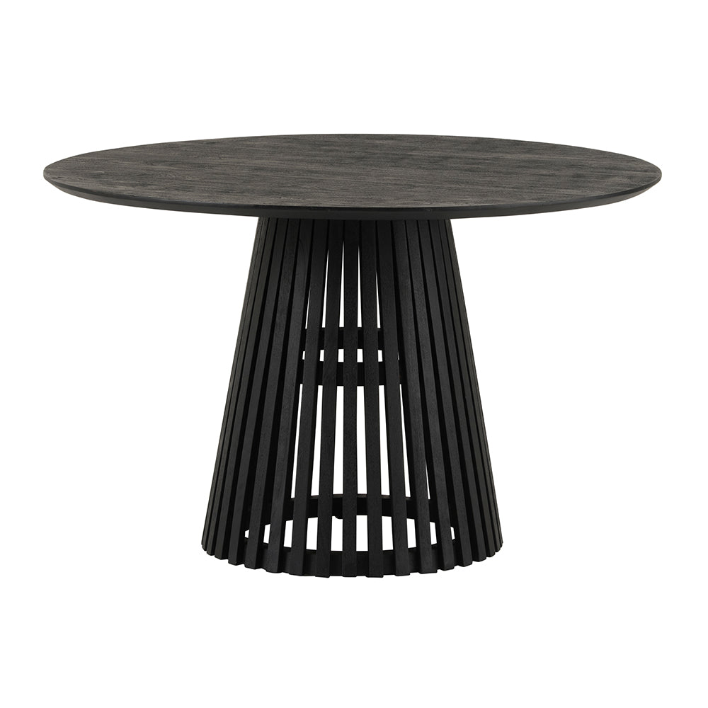 Eettafel Ø130, Acacia Black - NW