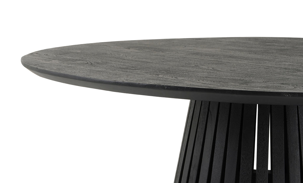 Eettafel Ø130, Acacia Black - NW