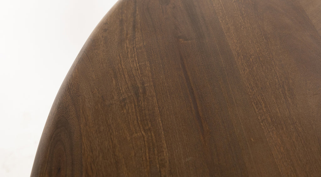 Eettafel Belly 130, mango walnoot - NW