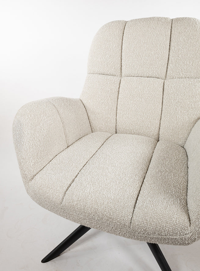 Fauteuil Elvis rotatif à 360° - Pearl BNO