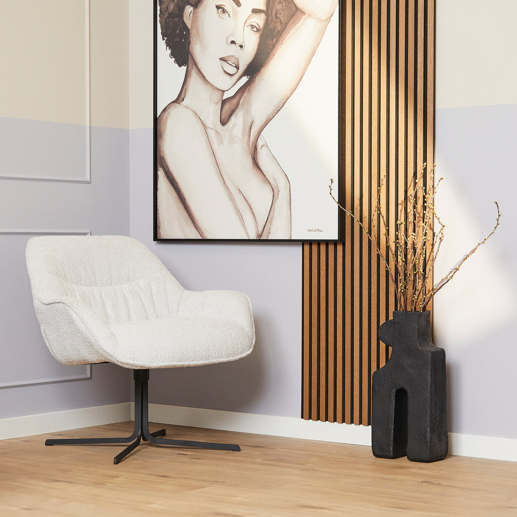 Fauteuil Mila | Blanc cassé STF