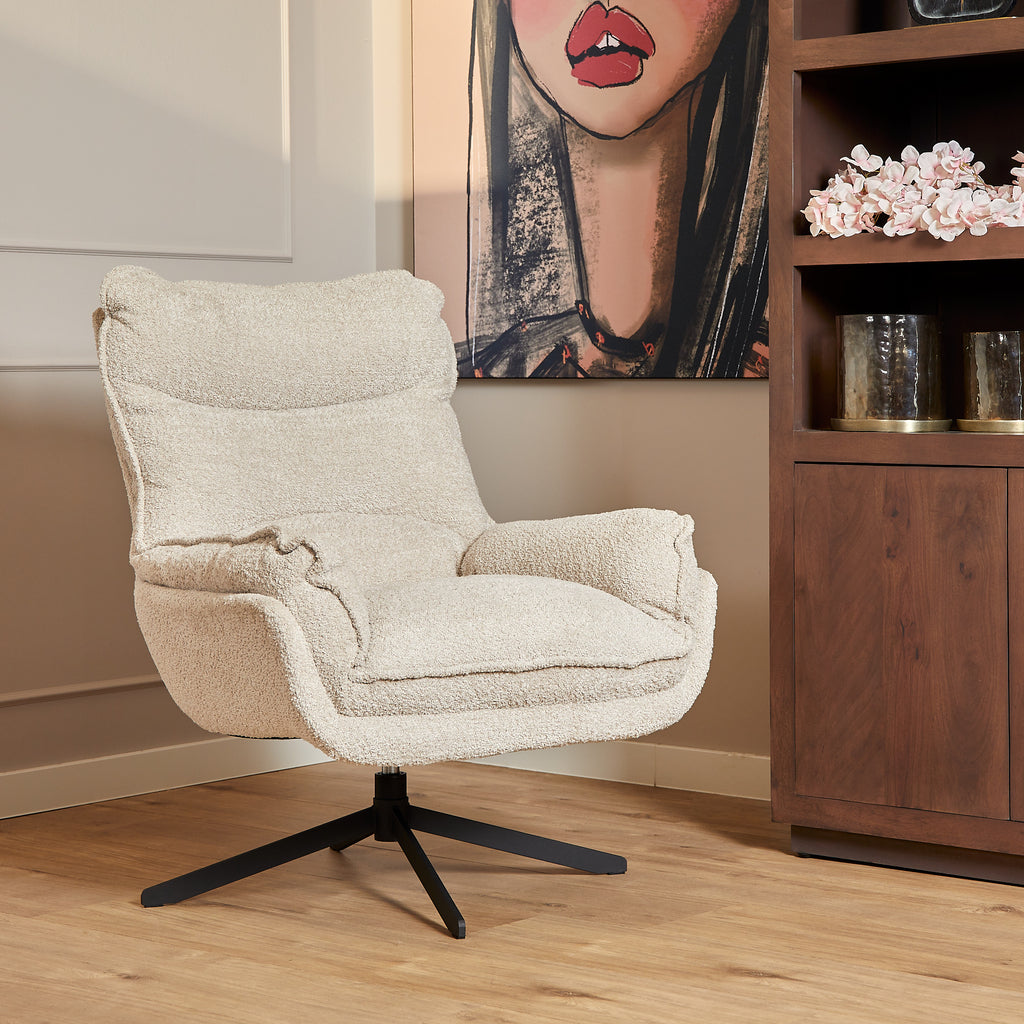 Fauteuil Vera | Blanc cassé STF