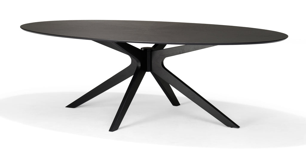 Salontafel Julia 120 ovaal eik zwart - RVD
