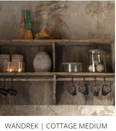 Landelijke keuken - wandrek cottage M