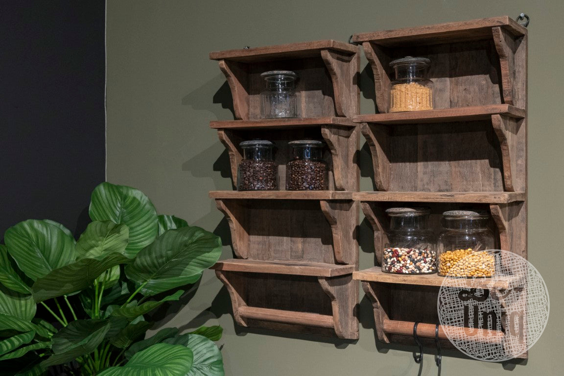 Landelijke keuken - wandrek cottage XS