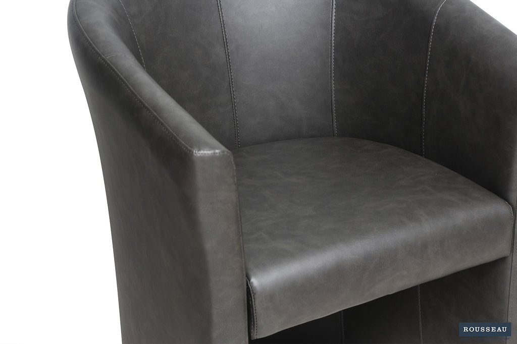 Kuipzeteltje 'Charlie' Vintage PU Donkergrijs RS