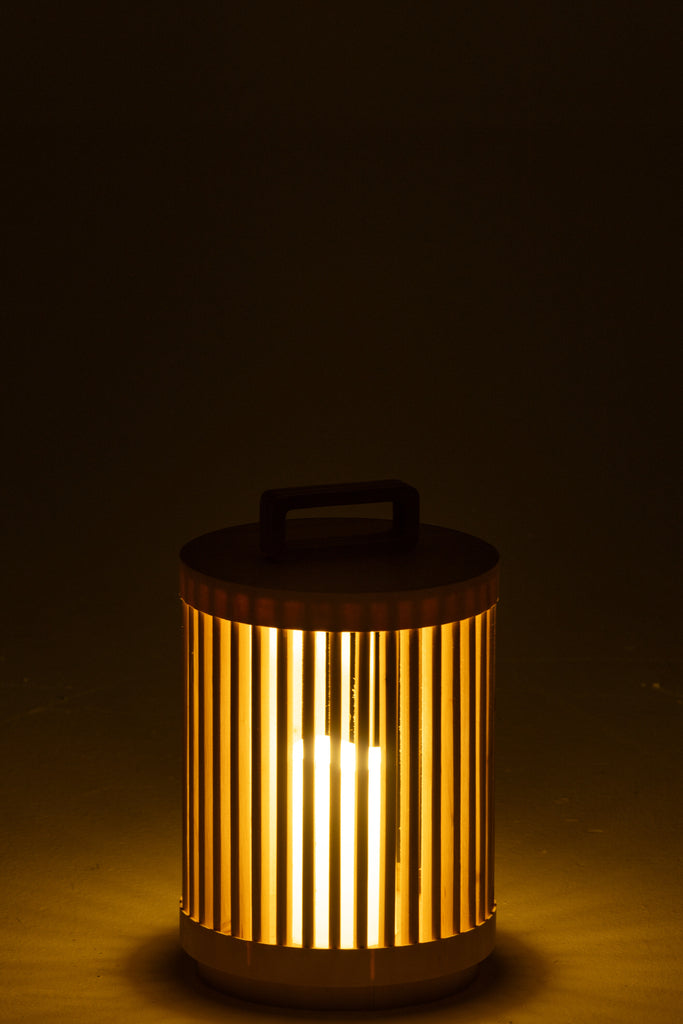 Lampe cylindrique en bois d'épicéa/LED Naturel S - J-LINE