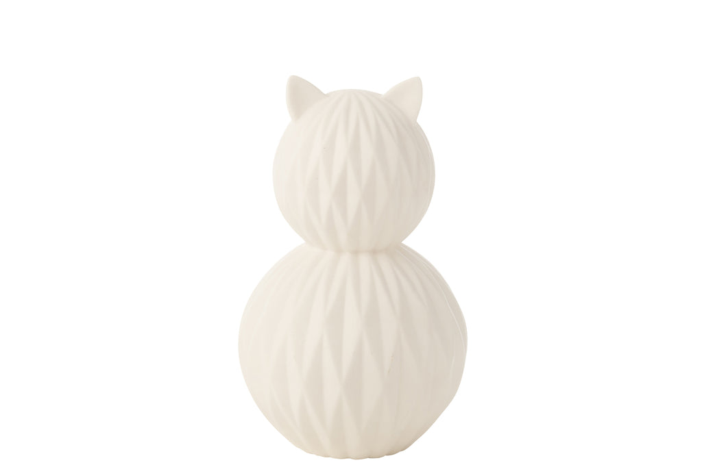 Lampe LED Chat Porcelaine - J-LINE