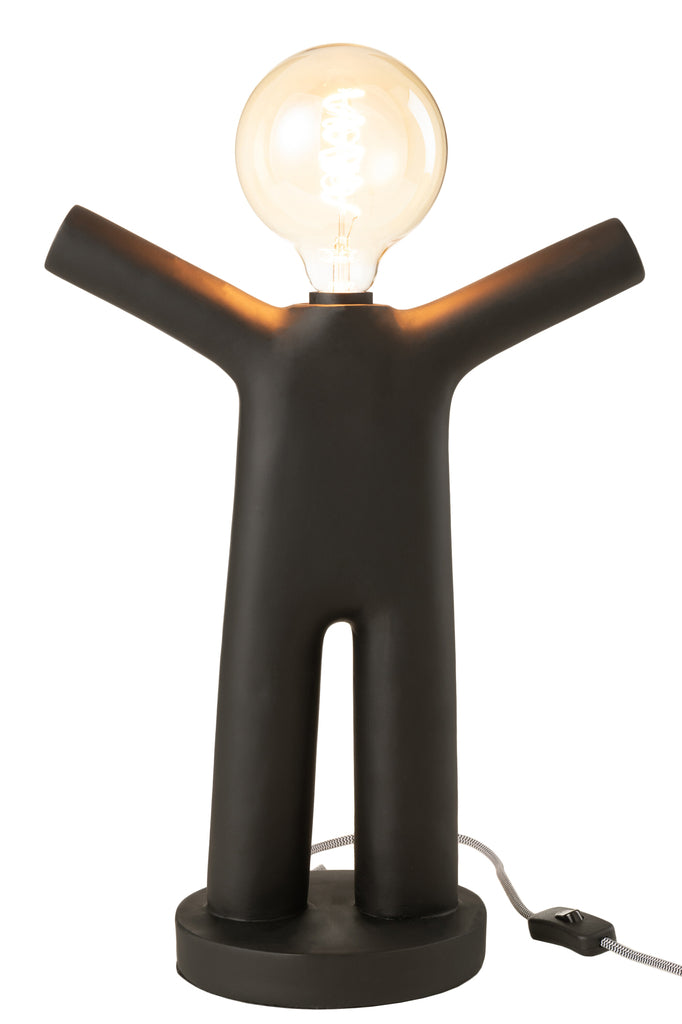 Lampe P'tit Maurice Poly Noir J-LINE