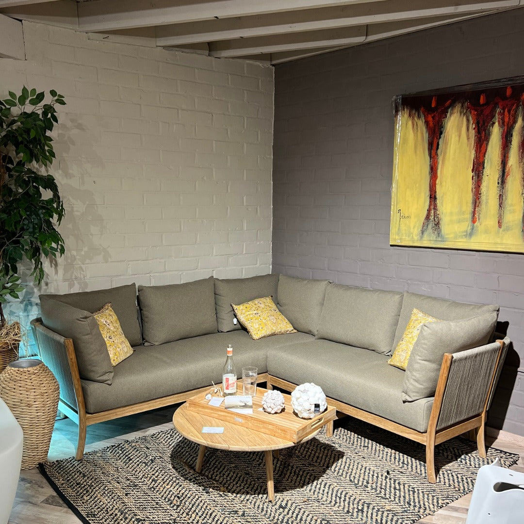 Salon de jardin Yuki teck/corde - PR