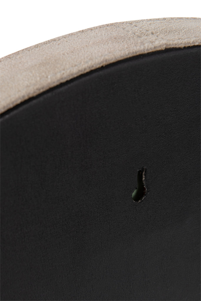 Spiegel Rond Lederen rand beige S - J-LINE