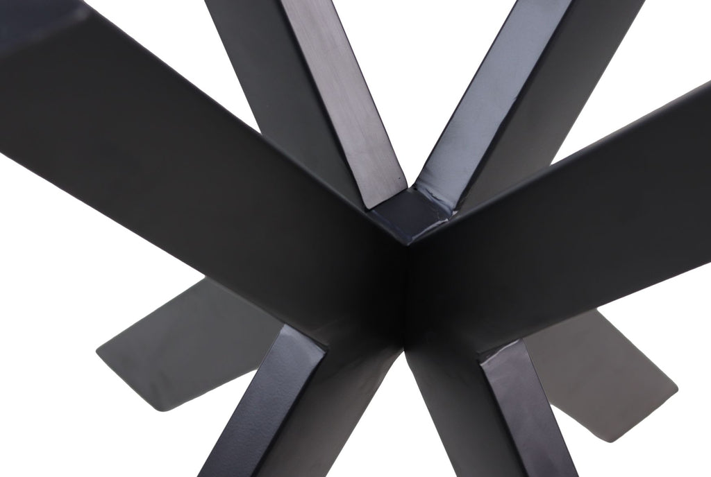 Onderstel Oakland - 3D-model - 70x70 cm - zwart gepoedercoat ijzer