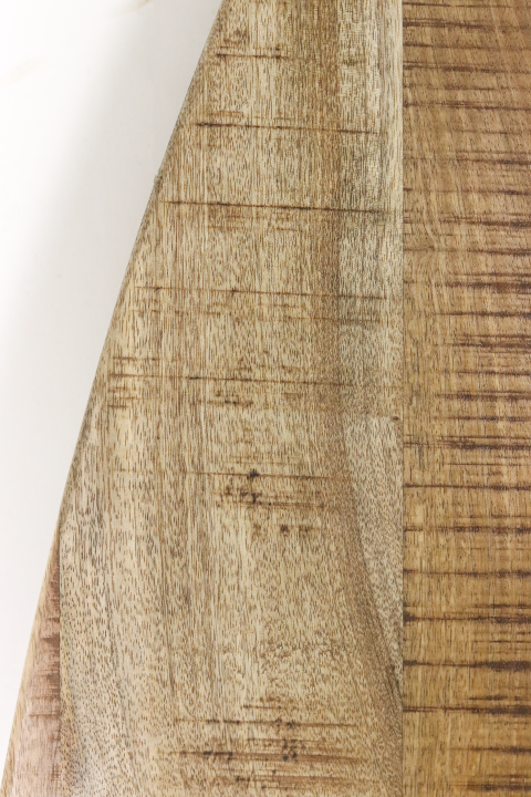 Ovaal tafelblad - 180x100x4 - Naturel - Mangohout