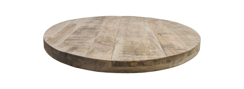 Ovaal tafelblad Portland - 180x100x5 - Naturel - Mangohout