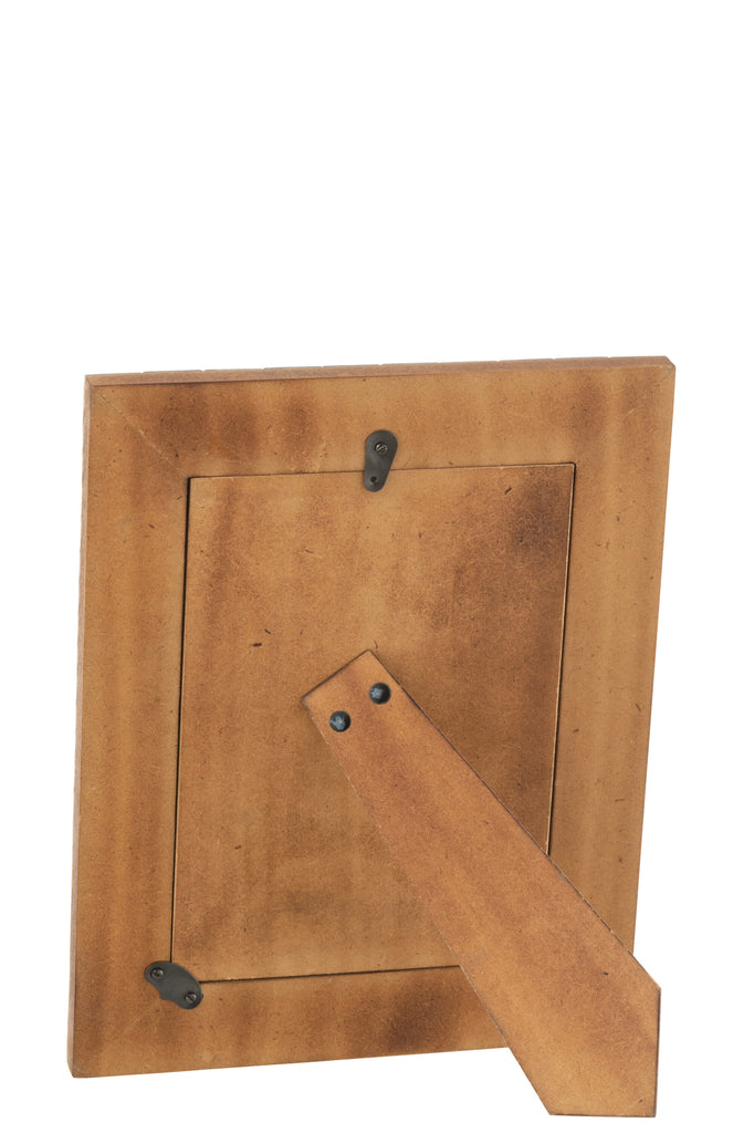 Cadre photo motif 13 x 18 bois/gris corne L - J-LINE