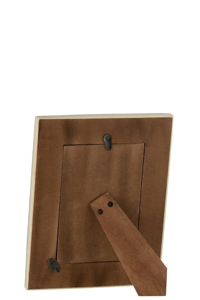 Cadre photo Flat Lines Résine Noir/Blanc S - J-LINE