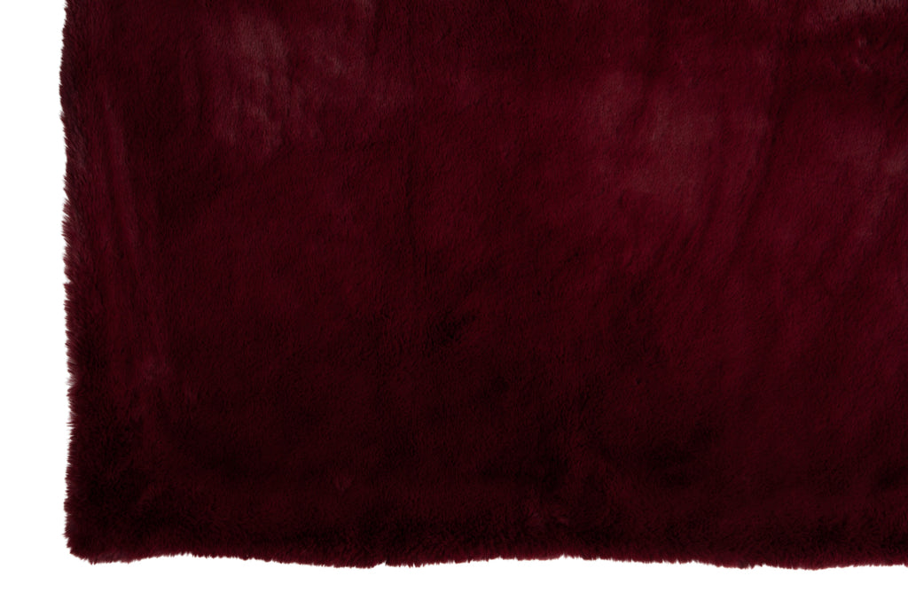 plaid rouge en polyester - J-LINE