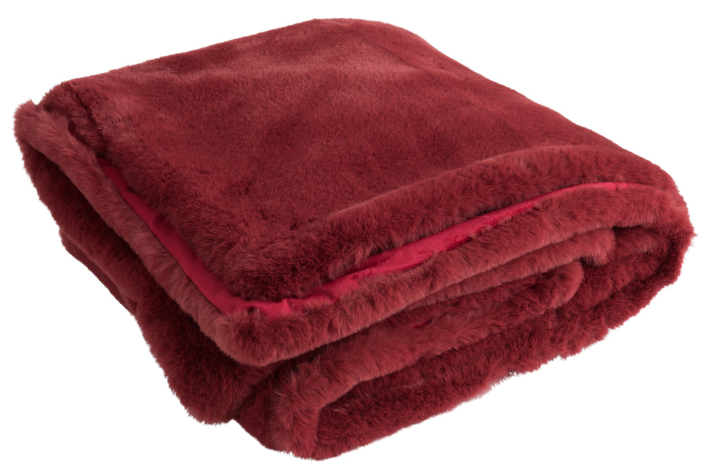 Plaid polyester Noël rouge - J-LINE