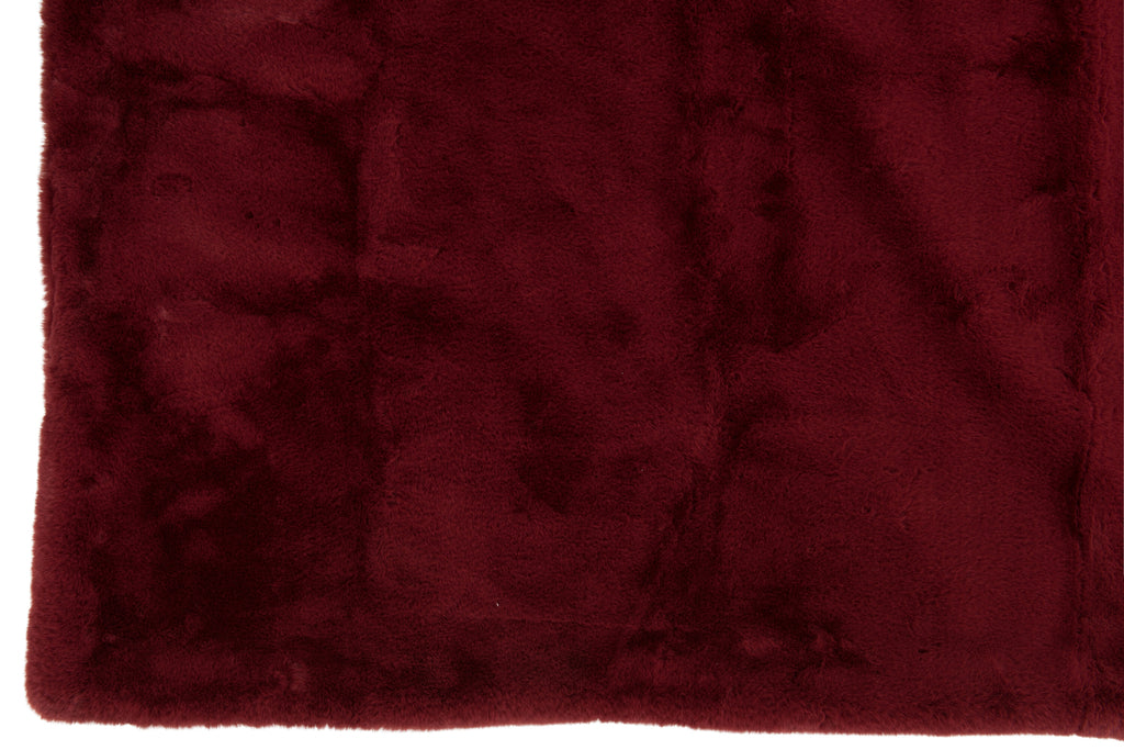 Plaid polyester Noël rouge - J-LINE