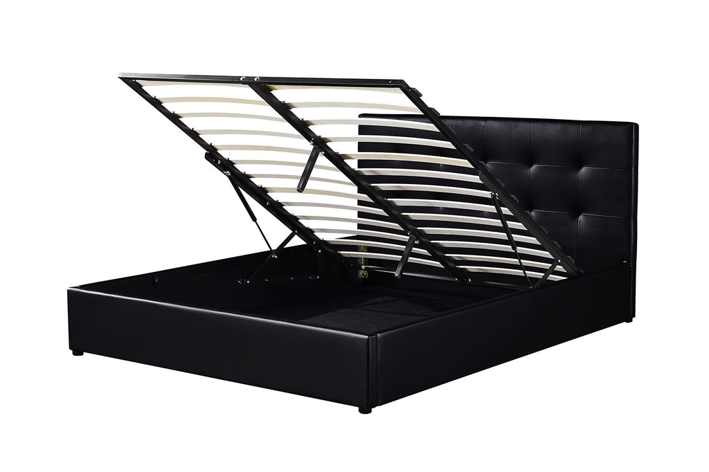 PROMO - Bed met koffer 'Porto' 160x200 zwart - RS