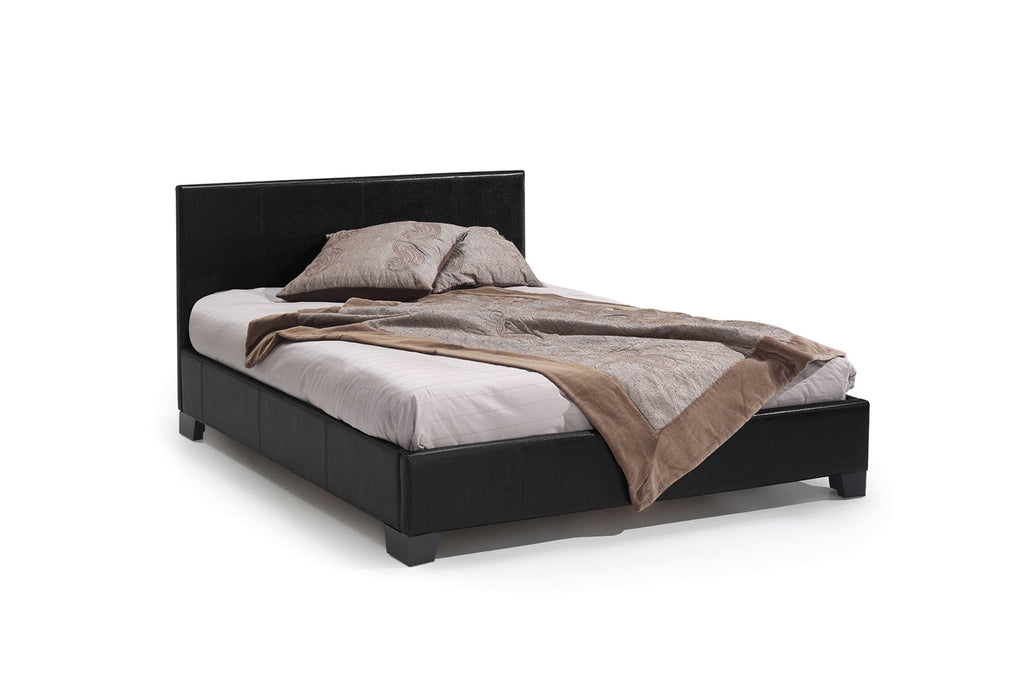 PROMO - Bed 'Roma' 140x200 PU zwart - RS