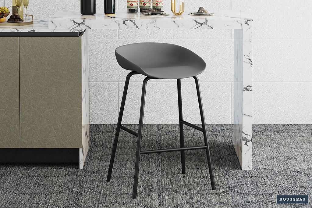Tabouret de comptoir 'Anna' PP Gris RS