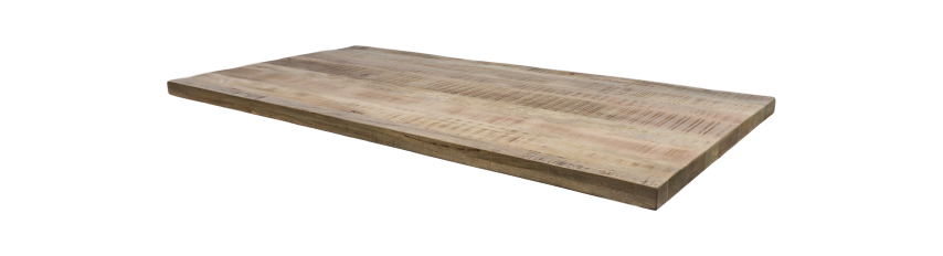 Rechthoekig tafelblad Portland - 180x90x5 - Naturel - Mangohout