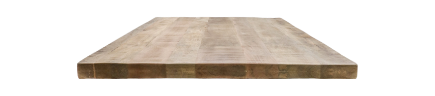 Rechthoekig tafelblad Portland - 180x90x5 - Naturel - Mangohout