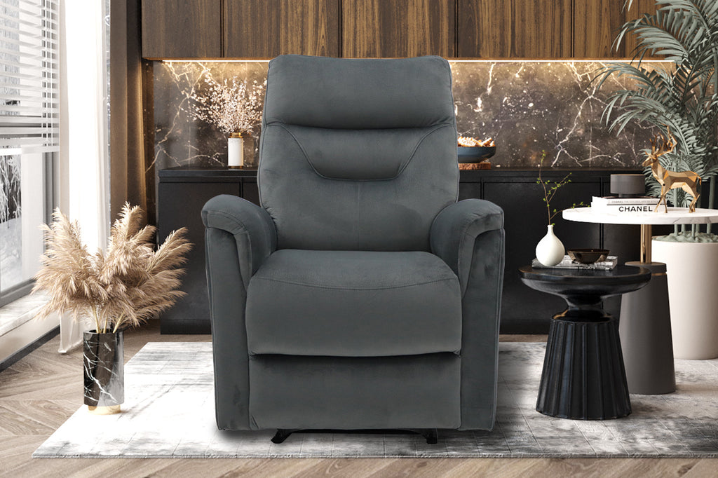 Relaxfauteuil 'Breda' stof grijs RS