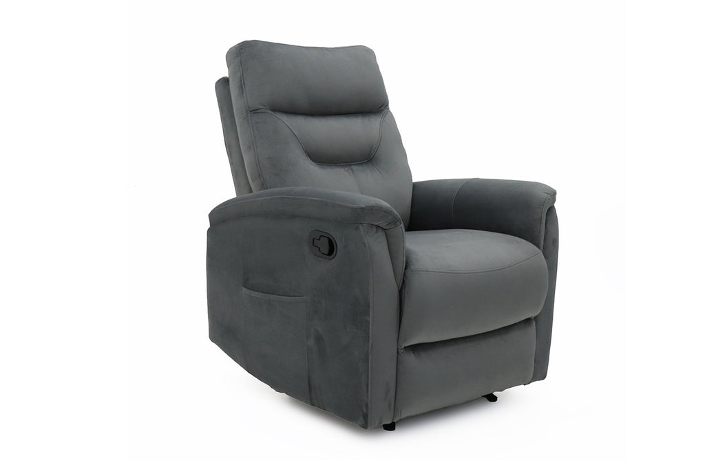 Relaxfauteuil 'Breda' stof grijs RS