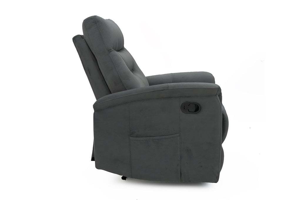 Relaxfauteuil 'Breda' stof grijs RS