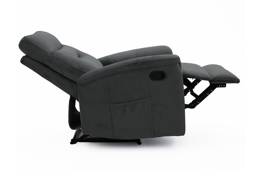 Relaxfauteuil 'Breda' stof grijs RS