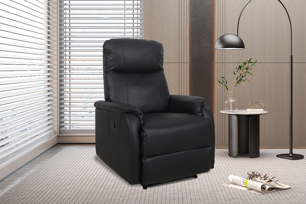 Relaxfauteuil 'Tokio' PU zwart RS