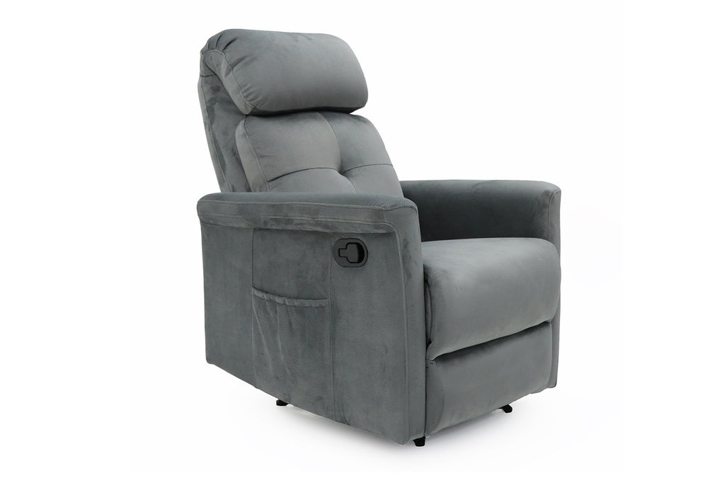 Relaxfauteuil 'Wuhan' stof grijs RS