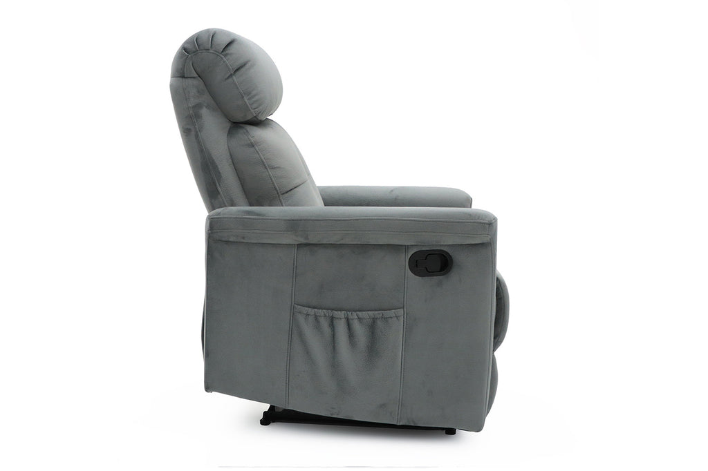 Relaxfauteuil 'Wuhan' stof grijs RS
