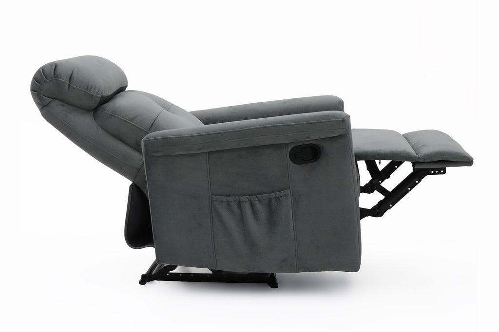 Relaxfauteuil 'Wuhan' stof grijs RS