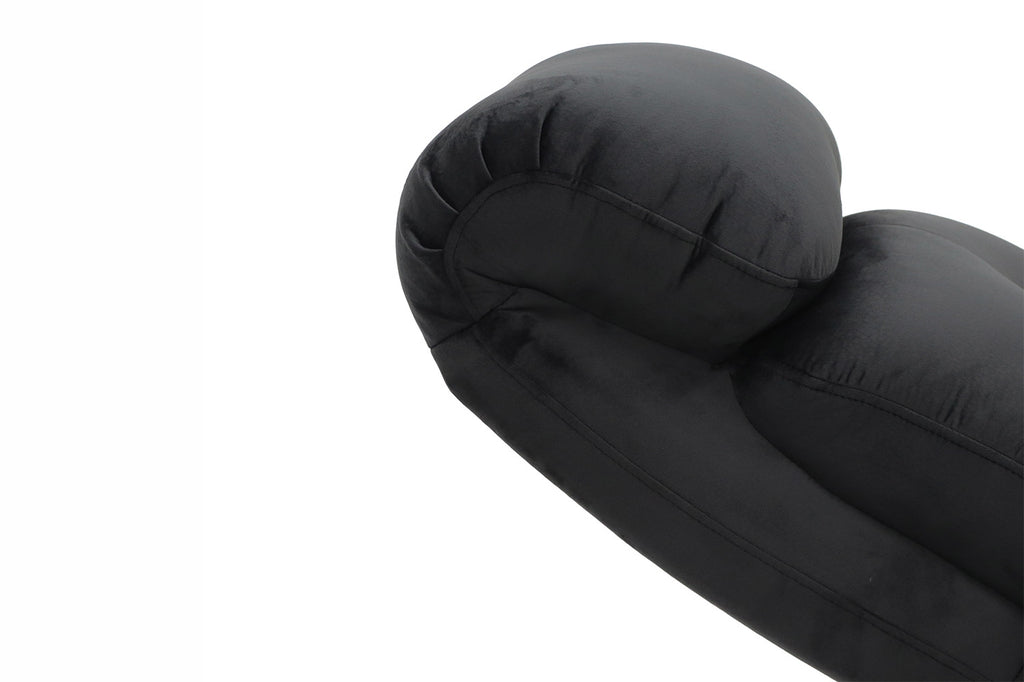 Relaxfauteuil 'Wuhan' stof zwart RS