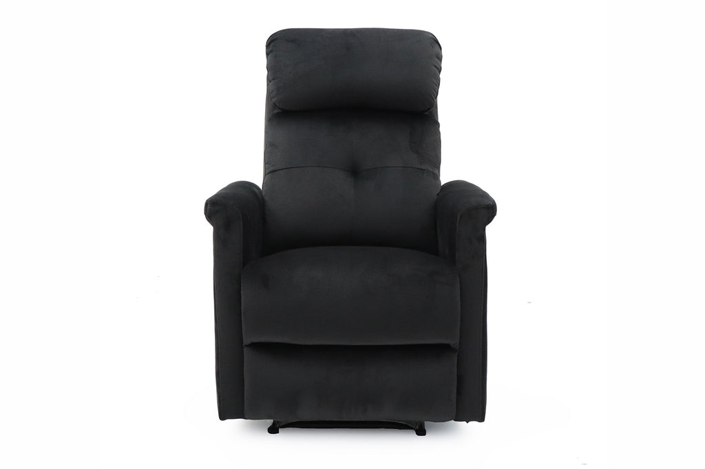 Relaxfauteuil 'Wuhan' stof zwart RS