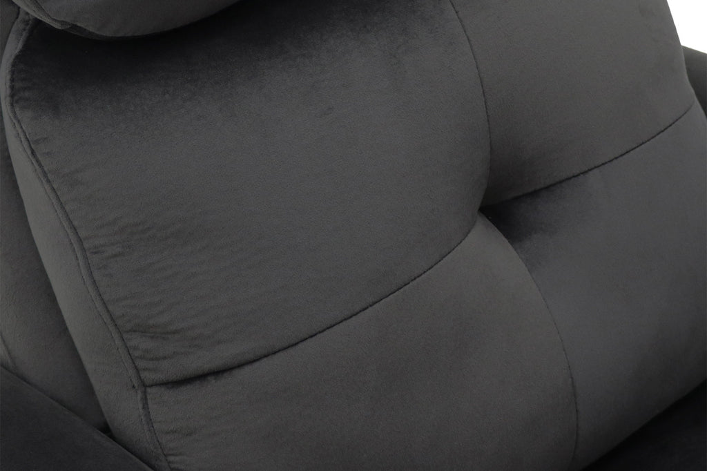 Relaxfauteuil 'Wuhan' stof zwart RS