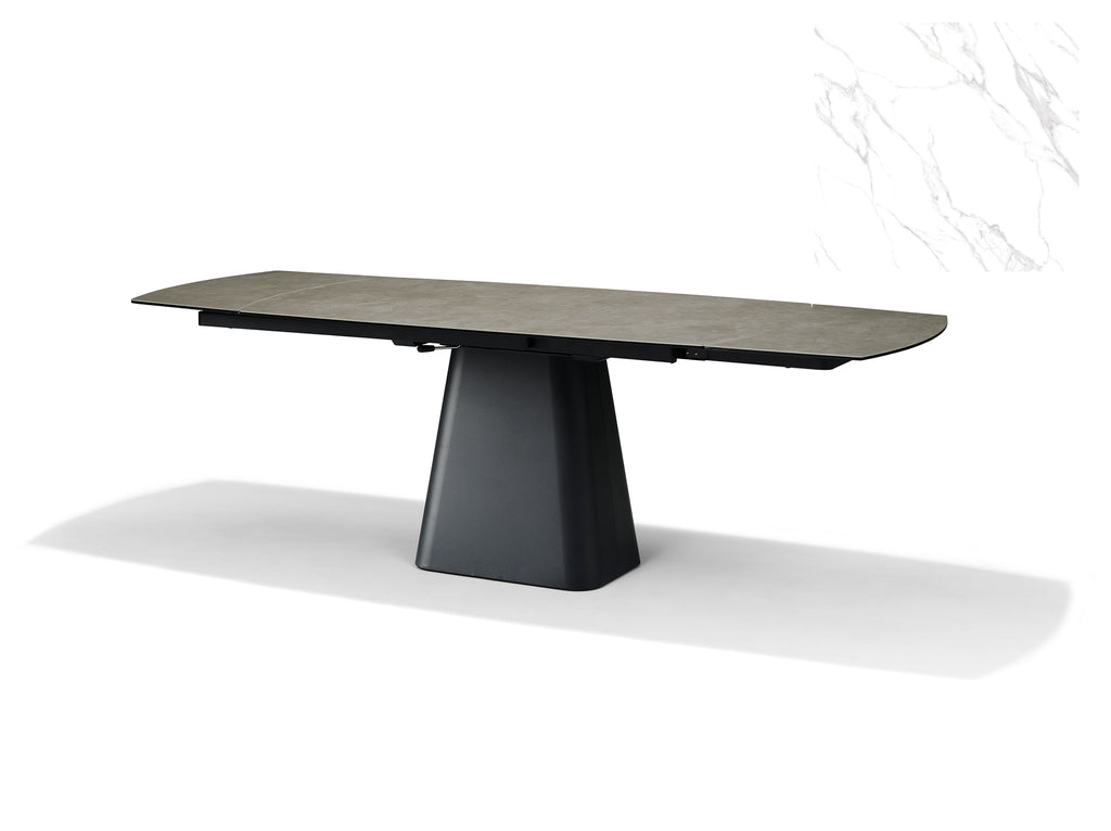 Eettafel Rick 160 verlengbaar wit marmer - RVD