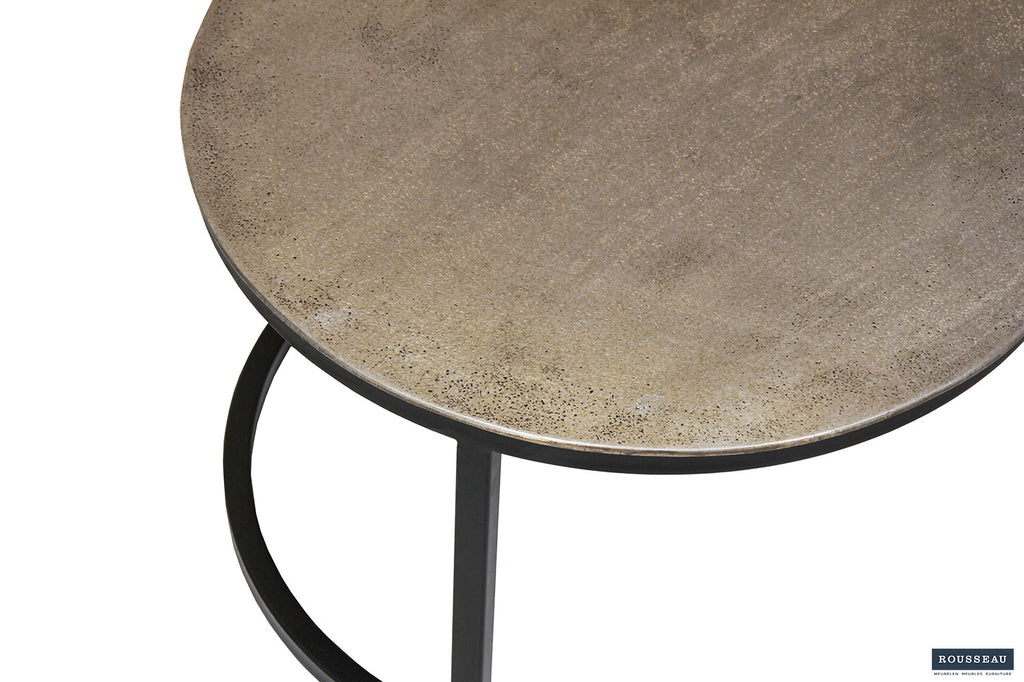 Salontafel 'Amira' 2-delig verouderd zilver - RS